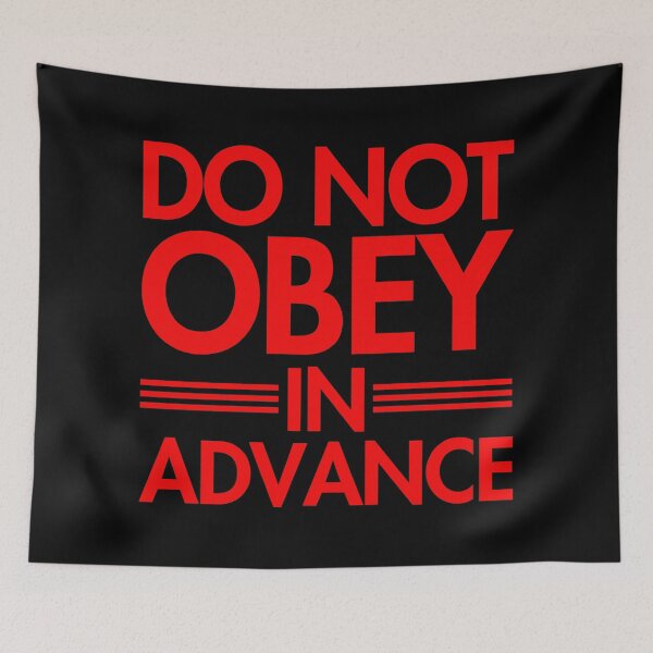 Item preview, Do NOT Obey in Advance - RED designed and sold by Thelittlelord.