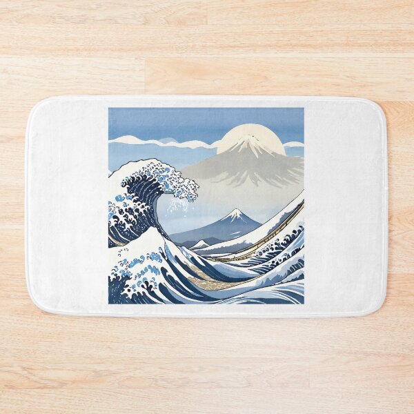 Item preview, Mount Fuji & Kanagawa Wave: Japan Touch designed and sold by Gina-Rosa.