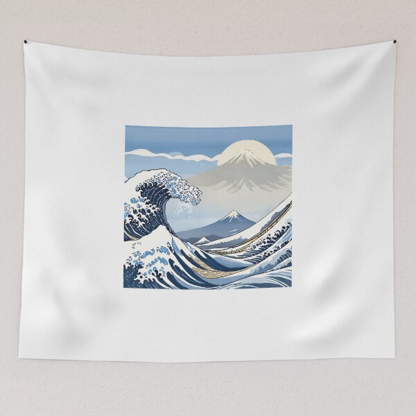 Item preview, Mount Fuji & Kanagawa Wave: Japan Touch designed and sold by Gina-Rosa.