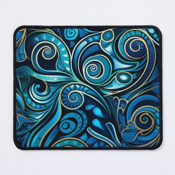 Item preview, New Zealand Māori Paua Pattern Koru Design 122 designed and sold by GrinGalore.