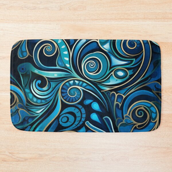 Item preview, New Zealand Māori Paua Pattern Koru Design 122 designed and sold by GrinGalore.
