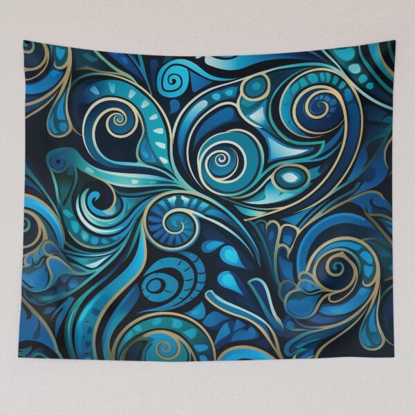 Item preview, New Zealand Māori Paua Pattern Koru Design 122 designed and sold by GrinGalore.