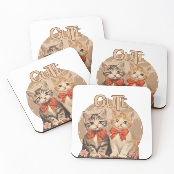 Item preview,  CUTIE Kitten Wearing Pink Bow Cat Sticker designed and sold by The Art of Kkatarynka.