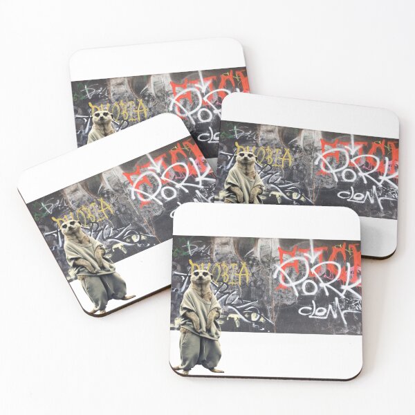 Item preview, Meerkat Suricatta urban style with graffiti wall background. Graffiti, Hip Hop. designed and sold by StyleFused.