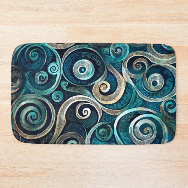 Item preview, New Zealand Māori Paua Pattern Koru Design 124 designed and sold by GrinGalore.