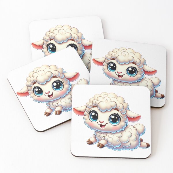 Item preview, Cute Baby Lamb with Big Eyes designed and sold by Chokhdi289shop.