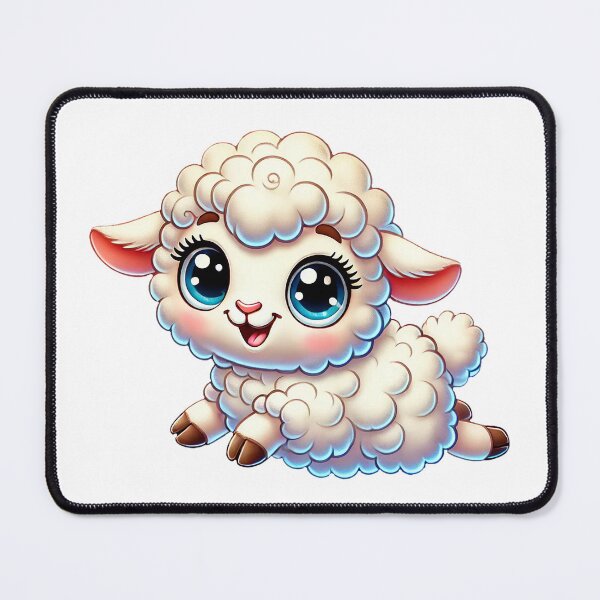Item preview, Cute Baby Lamb with Big Eyes designed and sold by Chokhdi289shop.