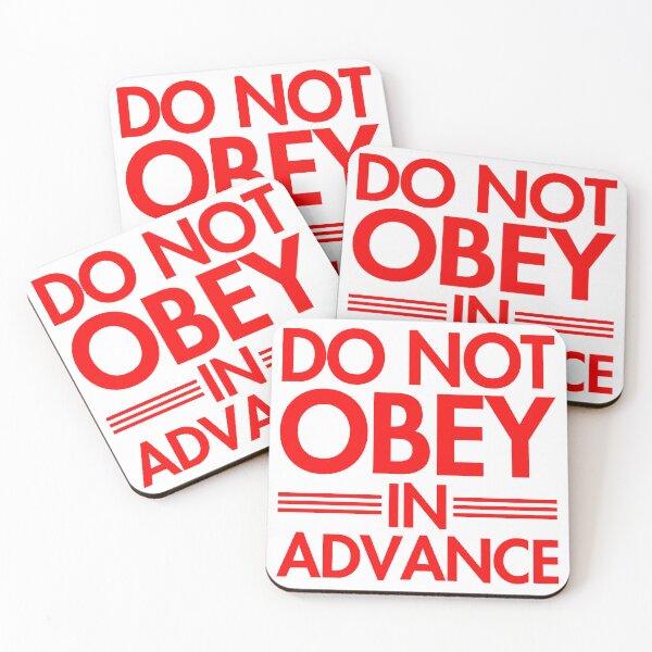 Item preview, Do NOT Obey in Advance - RED designed and sold by Thelittlelord.