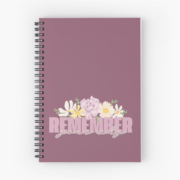 Item preview, Remember Your Why Positive Motivational Floral Quote designed and sold by PavlinaBFDesign.
