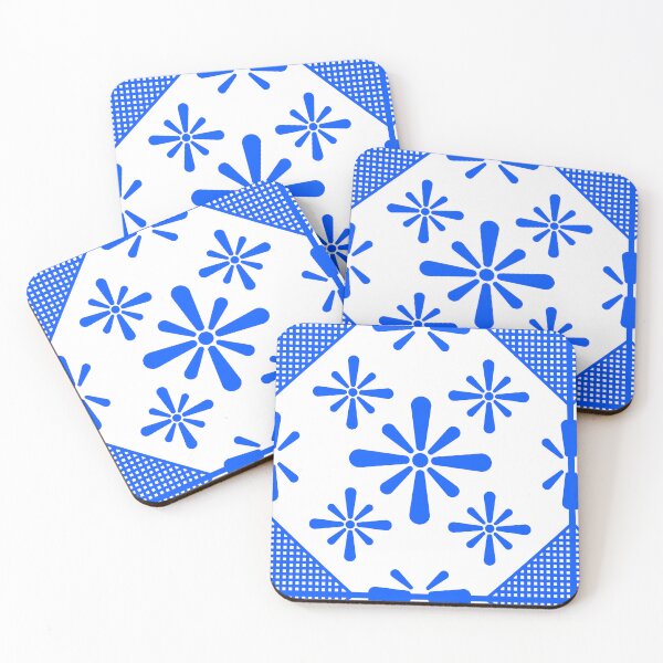 Item preview, Beautiful painted retro vintage ceramic tile pattern designed and sold by mikistudio.