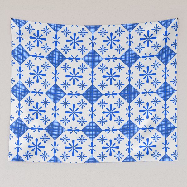Item preview, Beautiful painted retro vintage ceramic tile pattern designed and sold by mikistudio.