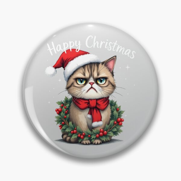 Item preview, Happy Christmas grumpy cat designed and sold by naatala.