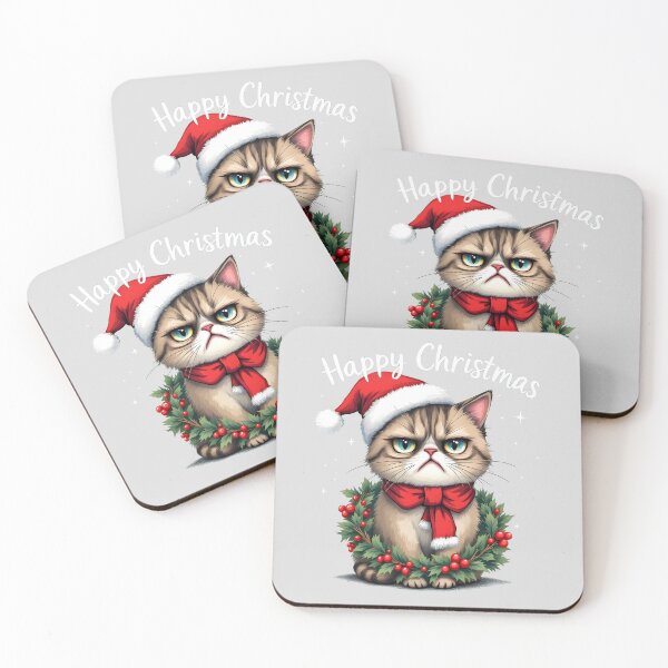 Item preview, Happy Christmas grumpy cat designed and sold by naatala.