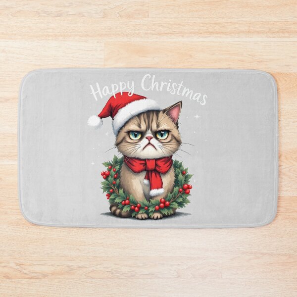 Item preview, Happy Christmas grumpy cat designed and sold by naatala.