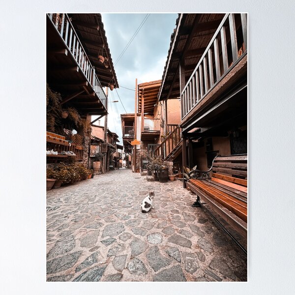 Old Kakopetria Streets - Cyprus Poster