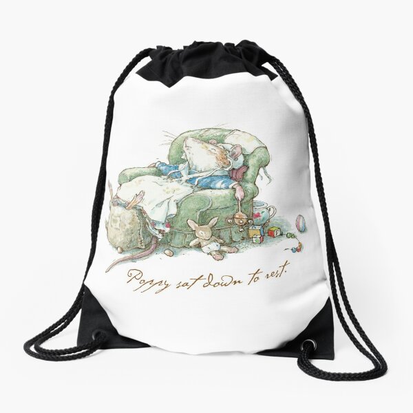 Brambly Hedge - Poppy sat down to rest Drawstring Bag