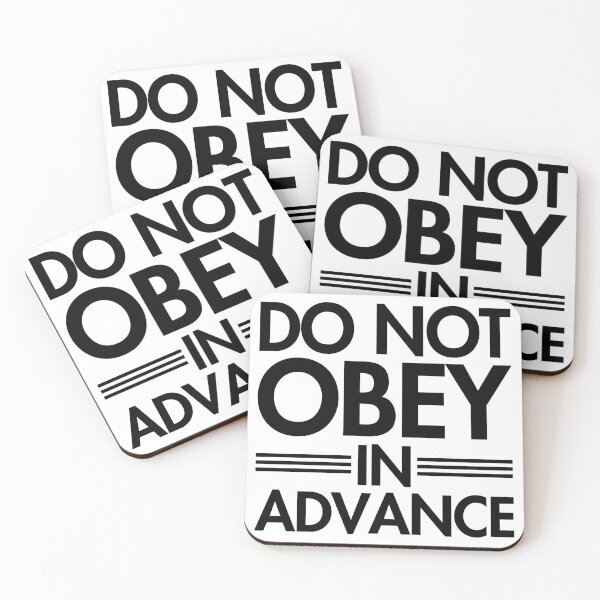 Item preview, Do NOT Obey in Advance - black designed and sold by Thelittlelord.