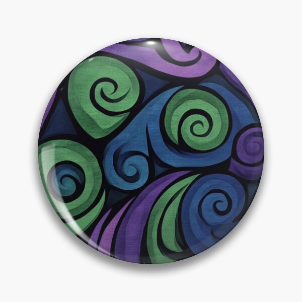 Item preview, New Zealand Māori Paua Pattern Koru Design 128 designed and sold by GrinGalore.