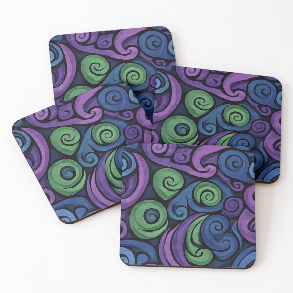 Item preview, New Zealand Māori Paua Pattern Koru Design 128 designed and sold by GrinGalore.
