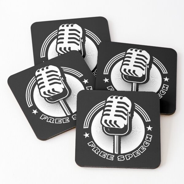 Item preview, Free Speech Microphone Circle  designed and sold by tumbleweedphoto.