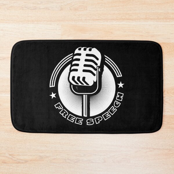 Item preview, Free Speech Microphone Circle  designed and sold by tumbleweedphoto.