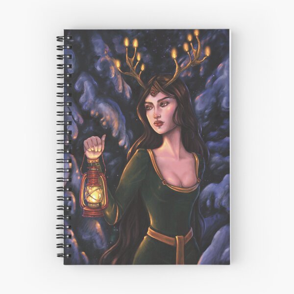 Item preview, Forest Guardian Winter Solstice Yule Illustration designed and sold by MartynaGzellaa.