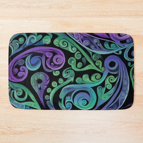Item preview, New Zealand Māori Paua Pattern Koru Design 130 designed and sold by GrinGalore.
