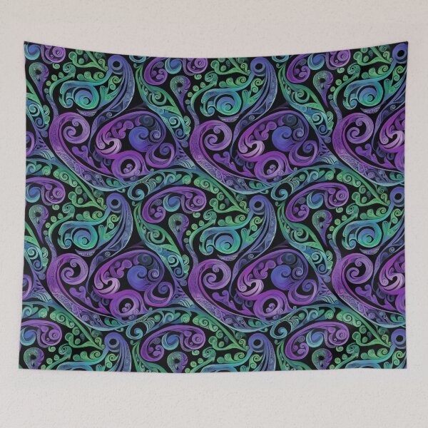 Item preview, New Zealand Māori Paua Pattern Koru Design 130 designed and sold by GrinGalore.