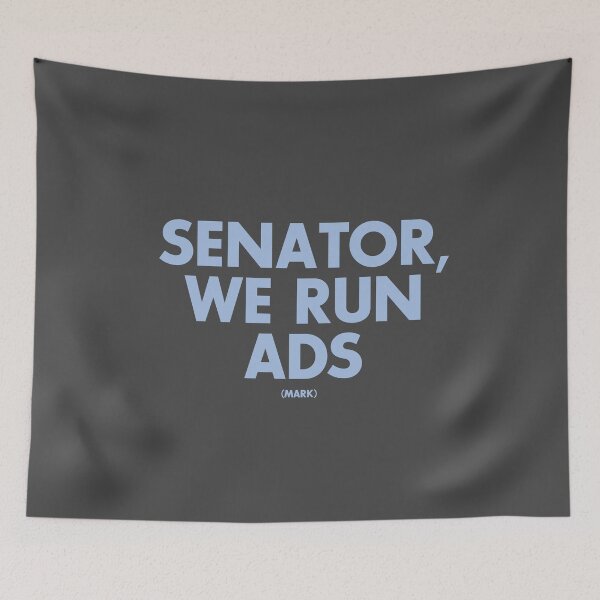 Item preview, Senator, We Run Ads - Mark designed and sold by m. i..