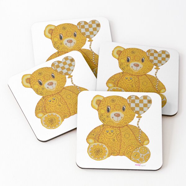 Item preview, Gear Bears Doodle Gears Geartopia Teddy Bear Art by MeganAroon designed and sold by MeganAroon.