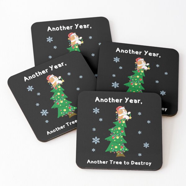 Item preview, Funny Orange Cat on Christmas Tree - Another Tree To Destroy designed and sold by Cat Stories.