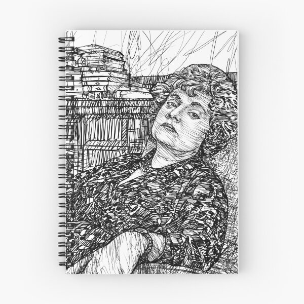Artikelvorschau, MURIEL SPARK Tuscheporträt .1 entworfen und verkauft von lautir.