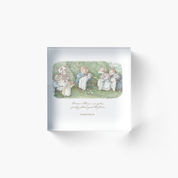 Brambly Hedge Naming Ceremony Acrylic Block