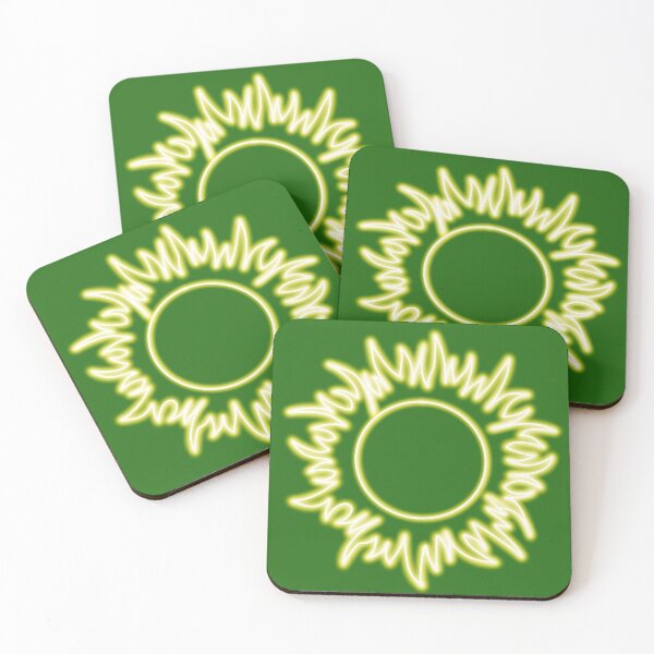 Item preview, Neon effect sun design #1 green background designed and sold by PEB-creative24.