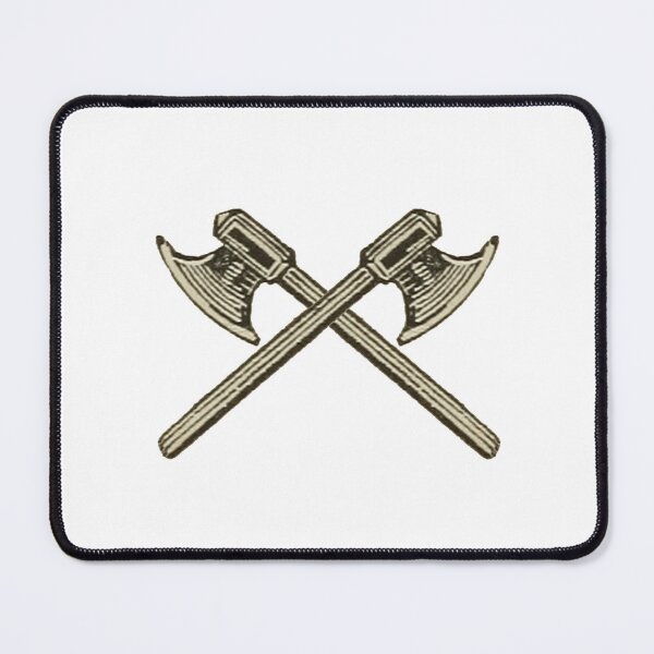 Item preview, Crossed Axes, Axe Drawing designed and sold by HawthorneFlame.