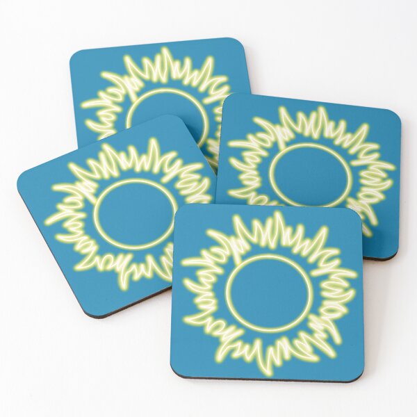 Item preview, Neon effect sun design #1 blue background designed and sold by PEB-creative24.
