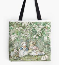 Brambly Hedge - Hawthorn blossom and babies Tote Bag