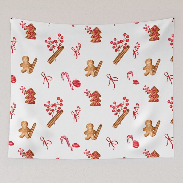 Item preview, Gingerbread and Candycanes! Christmas pattern designed and sold by KaonaDesigns.