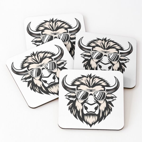 Item preview, Cool Buffalo design print t-shirt designed and sold by ART ATTACK ZONE.