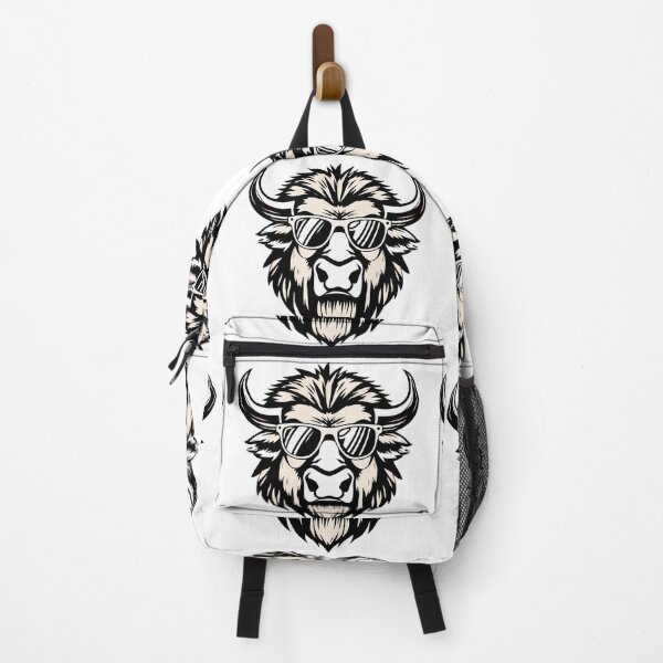Item preview, Cool Buffalo design print t-shirt designed and sold by ART ATTACK ZONE.