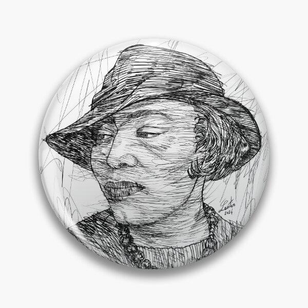 Item preview, ZORA NEALE HURSTON ink portrait .1 designed and sold by lautir.
