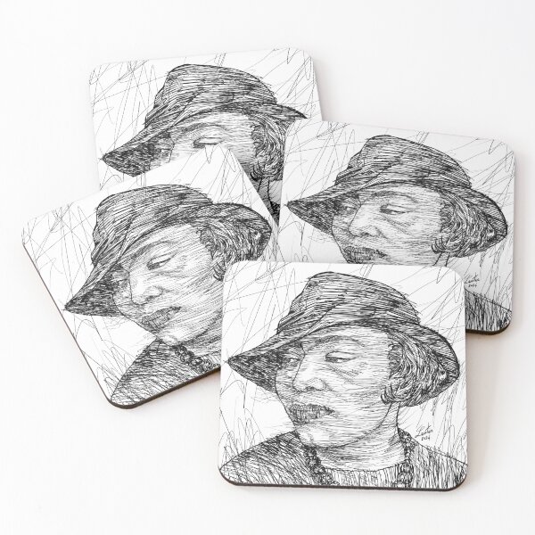 Item preview, ZORA NEALE HURSTON ink portrait .1 designed and sold by lautir.