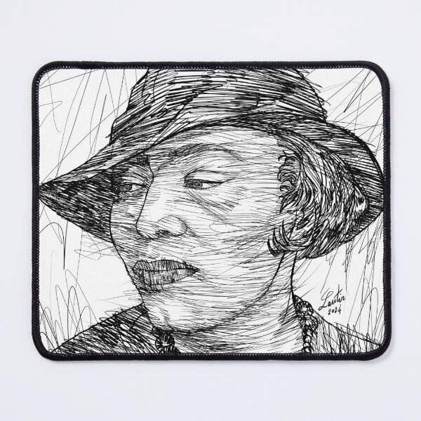 Item preview, ZORA NEALE HURSTON ink portrait .1 designed and sold by lautir.