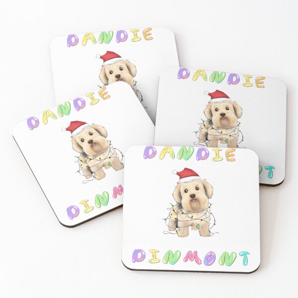 Item preview,  Dandie Dinmont with Christmas hat designed and sold by PrintInspirer.