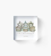 The Brambly Hedge baby mice snuggle in their cots Acrylic Block