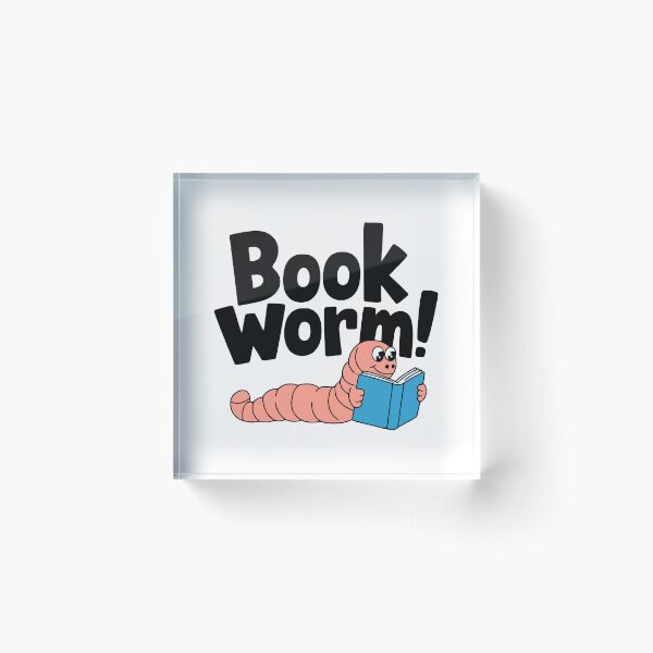 Item preview, Bookworm! Cute Book Worm Reading A Book Pun designed and sold by PMCreative.