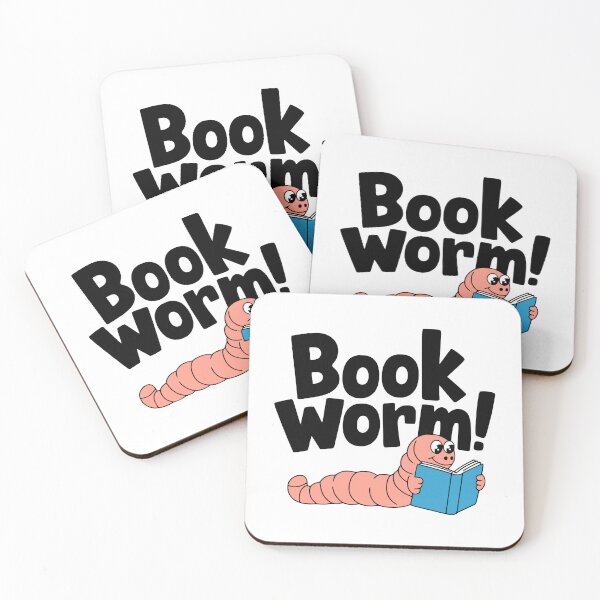 Item preview, Bookworm! Cute Book Worm Reading A Book Pun designed and sold by PMCreative.