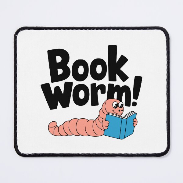 Item preview, Bookworm! Cute Book Worm Reading A Book Pun designed and sold by PMCreative.