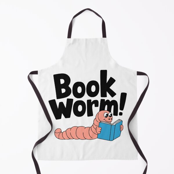 Item preview, Bookworm! Cute Book Worm Reading A Book Pun designed and sold by PMCreative.