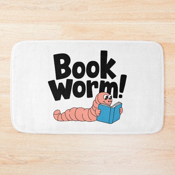 Item preview, Bookworm! Cute Book Worm Reading A Book Pun designed and sold by PMCreative.